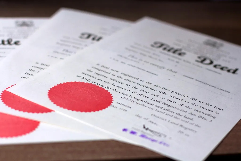 Title Deed Delivery