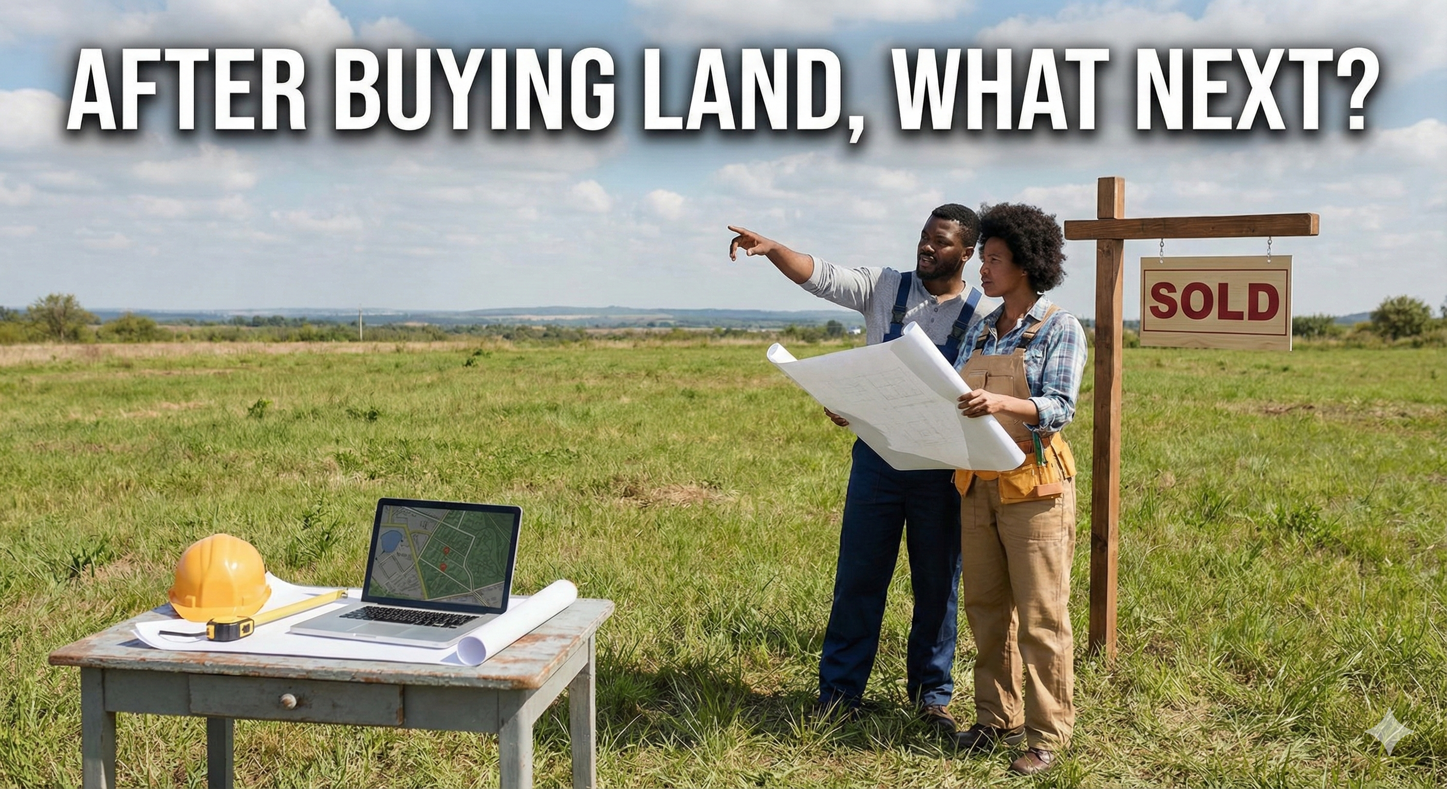 AFTER BUYING LAND, WHAT NEXT?
