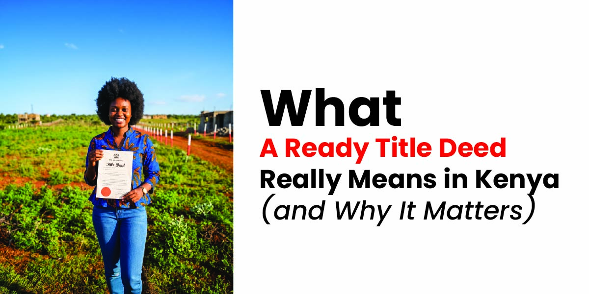 What a Ready Title Deed Really Means in Kenya (and Why It Matters)